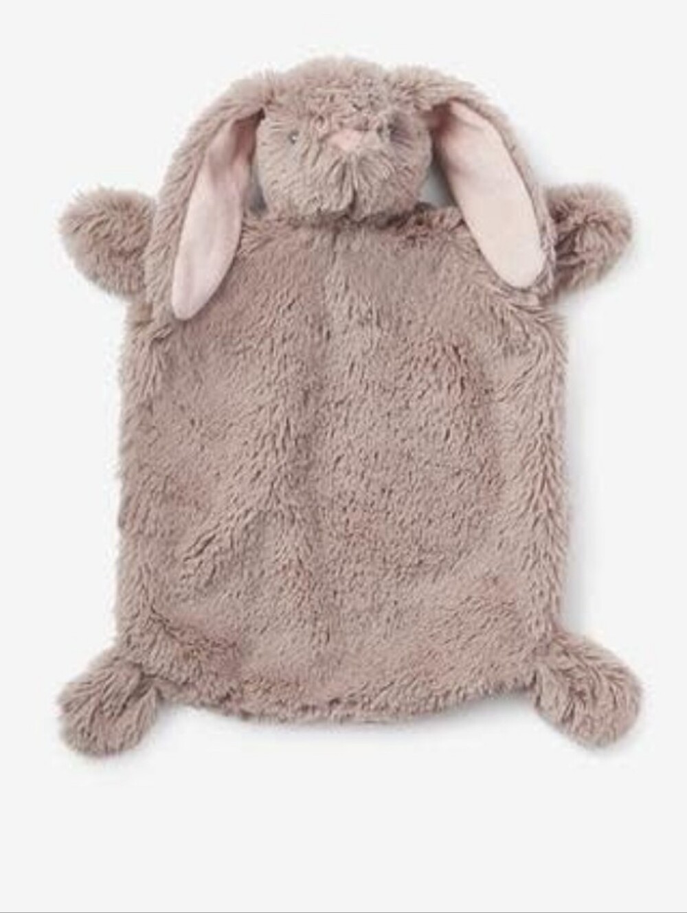 Elegant Baby Bunny Flat Baby Security Blanket Lovey Plush Sensory